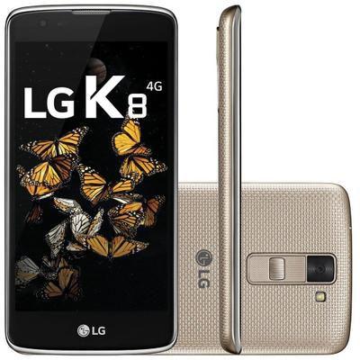 Imagem de Smartphone LG K-8 K-350 4G 16GB Tela 5 Android 6.0 Câmera 8MP Dual Chip LGK350DS ABRAKG