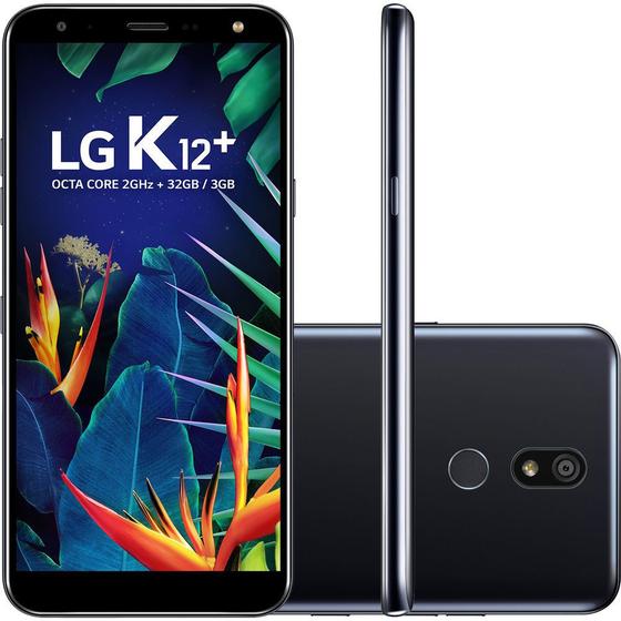 Imagem de Smartphone LG K12 Plus 32GB Dual Chip Android 8.1 Oreo Tela 5,7" Octa Core 2.0GHz 4G Câmera 16MP Inteligência Artificial - Preto