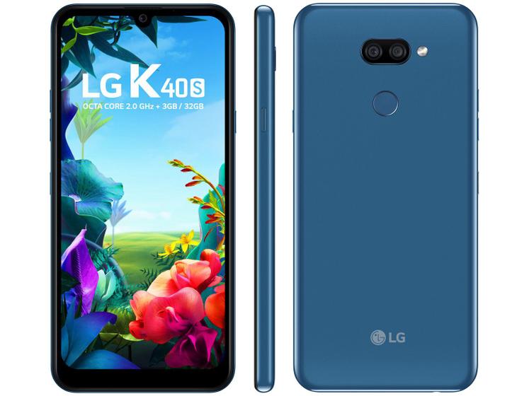 Imagem de Smartphone LG K40S 32GB Azul 4G Octa-Core 3GB RAM - 6,1” Câm. Dupla + Selfie 13MP Dual Chip