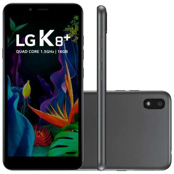 Imagem de Smartphone LG K8+ 16GB Dual Chip Câmera Principal 8MP Frontal 5MP Android 7.0 Platinum