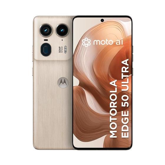 Imagem de Smartphone Motorola Edge 50 Ultra 5G 512GB - Wood, 24GB RAM Boost, Câmera 50MP Ultra-Pixel, Selfie 50MP e Tela 6,7 - Moto AI