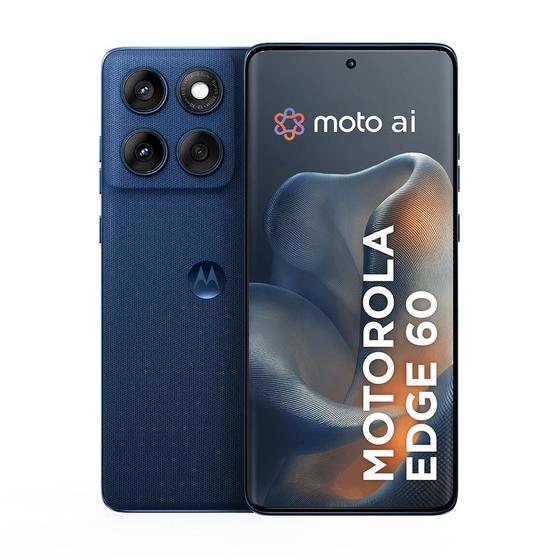 Smartphone Motorola Edge 60 5G 512GB 24GB 12GB RAM12GB Ram Boost Tela QuadCurve moto AI 50MP Sony Camera ultrarresistencia militar IP68 IP69
