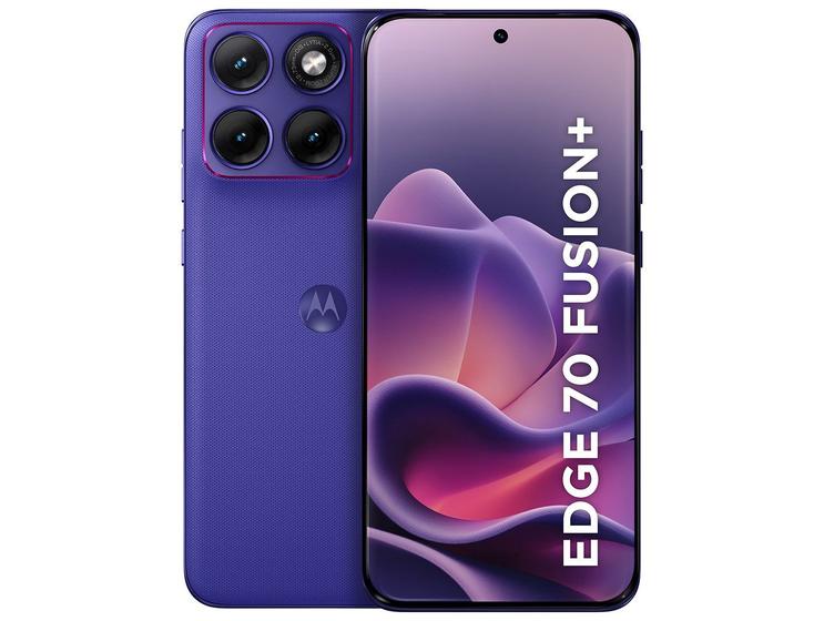Smartphone Motorola Edge 70 Fusion+ 512GB 5G 12GB RAM+12GB RAM Boost Roxo 6,8" Câm. Tripla Selfie 50MP