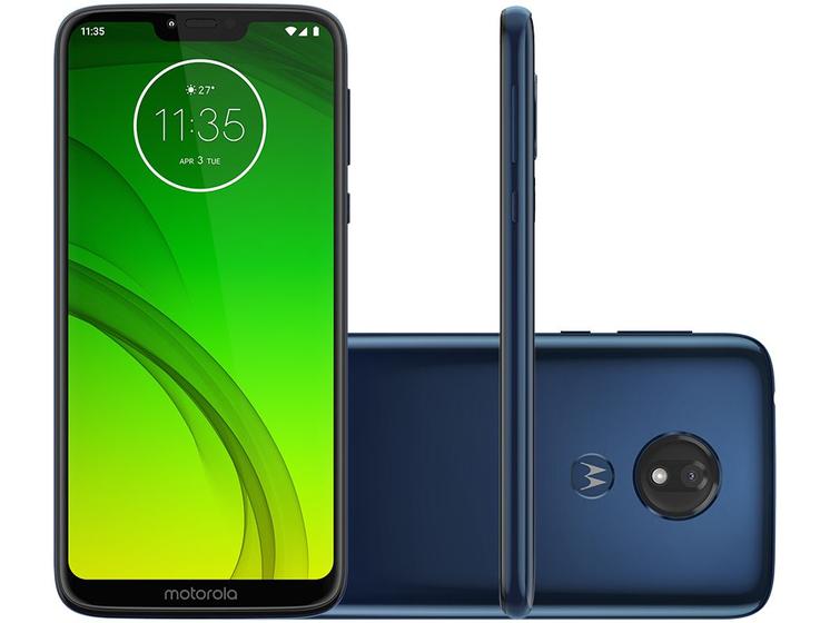 Smartphone Motorola G7 Power 32GB Azul Navy 4G - 3GB RAM Tela 6,2” Câm.  12MP + Câm. Selfie 8MP - Motorola - Magazine Luiza
