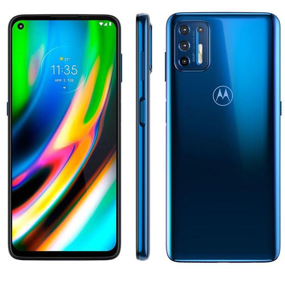 Smartphone Motorola G9 Plus 128GB XT2087 Azul - Motorola - Magazine Luiza