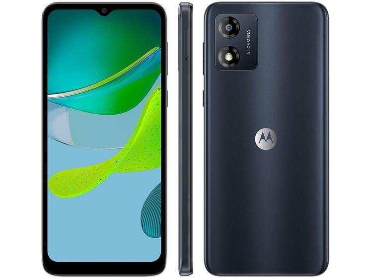 Imagem de Smartphone Motorola Moto E13 32GB Grafite 4G Octa-Core 2GB RAM 6,5" Câm. 13MP + Selfie 5MP Dual Chip