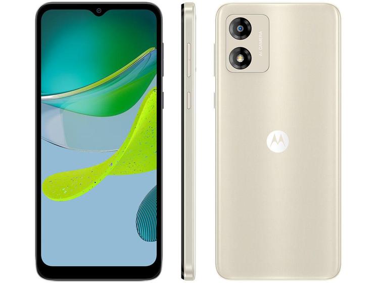 Imagem de Smartphone Motorola Moto E13 32GB Off-White 4G Octa-Core 2GB RAM 6,5" Câm. 13MP + Selfie 5MP