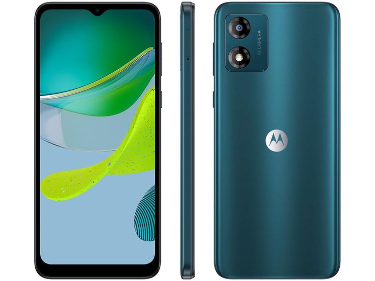 Imagem de Smartphone Motorola Moto E13 32GB Verde 4G Octa-Core 2GB RAM 6,5" Câm. 13MP + Selfie 5MP Dual Chip