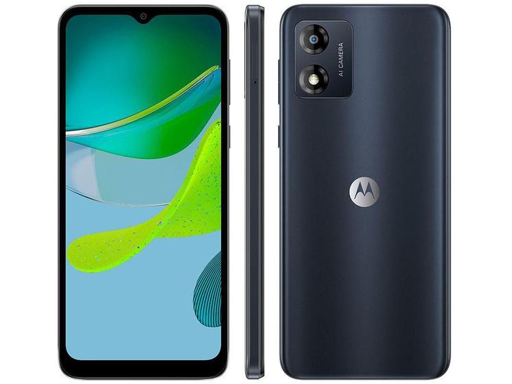 Imagem de Smartphone Motorola Moto E13 64GB Grafite 4G Octa-Core 4GB RAM 6,5" Câm. 13MP + Selfie 5MP Dual Chip