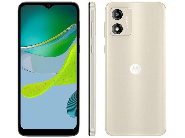 Imagem de Smartphone Motorola Moto E13 64GB Off-White 4G Octa-Co 4GB RAM 6,5" Câm. 13MP + Selfie 5MP Dual Chip