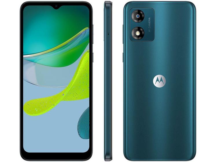 Imagem de Smartphone Motorola Moto E13 64GB Verde 4G Octa-Core 4GB RAM 6,5" Câm. 13MP + Selfie 5MP Dual Chip