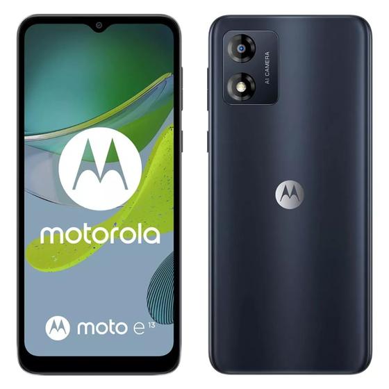 Imagem de Smartphone Motorola Moto E13 Preto 4G 128GB/8GB RAM Bateria 5.000mAh