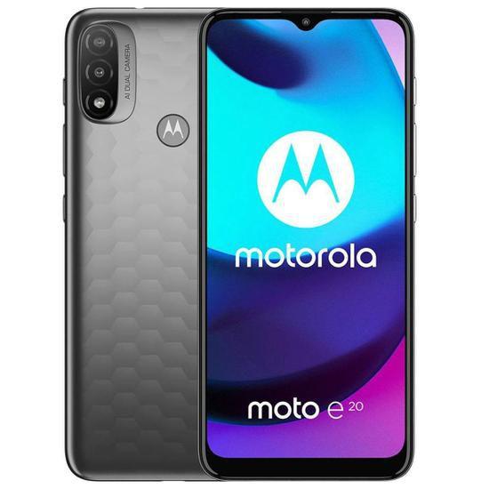 Smartphone Motorola Moto E20 32Gb 4G 2Gb Cinza Menor preço em Smartphone Motorola Moto E20 32Gb 4G 2Gb Cinza