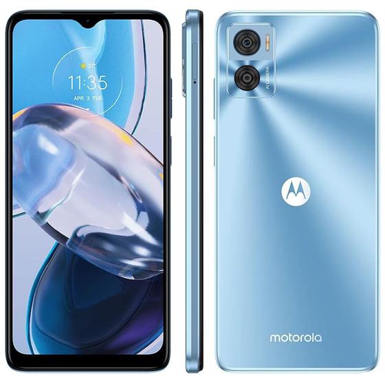 Imagem de Smartphone Motorola Moto E22 128gb Azul 4gb Ram