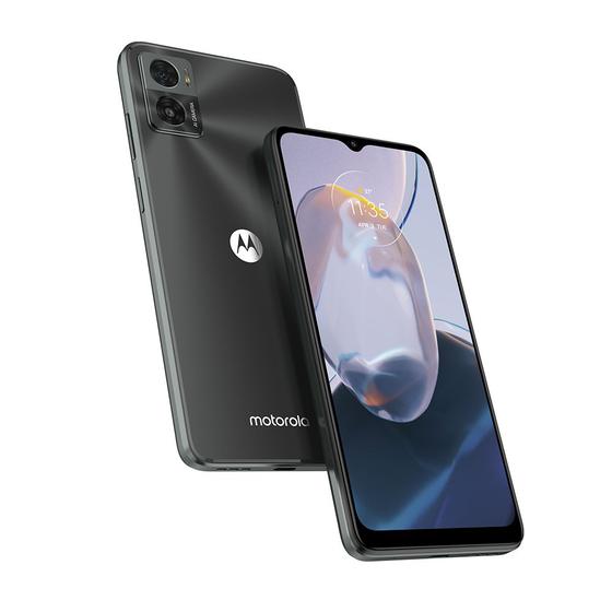 Smartphone Motorola Moto E22 4G 32GB 2GB RAM Tela 6,5" Câmera Dupla 16MP + 2MP Frontal 5MP Grafite Menor preço em Smartphone Motorola Moto E22 4G 32GB 2GB RAM Tela 6,5" Câmera Dupla 16MP + 2MP Frontal 5MP Grafite