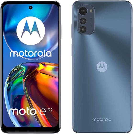 Imagem de Smartphone Motorola Moto E32 4G 64GB 4GB RAM Câmera Tripla 16MP + 2MP + 2MP Frontal 8MP Grafite - Dual Chip