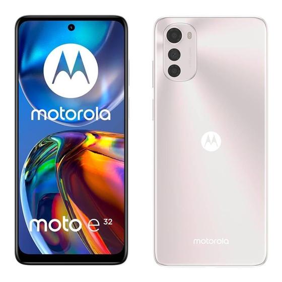 Smartphone Motorola Moto E32 Rosê, Tela de 6.5 Smartphone Motorola Moto E32 Rosê, Tela de 6.5
