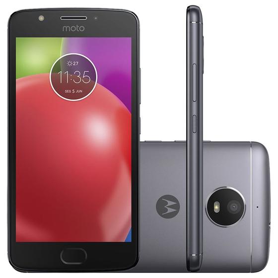 Imagem de Smartphone Motorola Moto E4 16GB Dual Chip 4G Tela 5" Câmera 8MP Selfie 5MP Android 7.1 Titanium