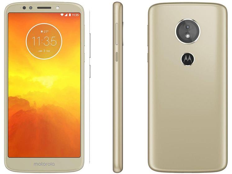 Celular Smartphone Motorola Moto E5 Xt1944 16gb Dourado - Dual Chip