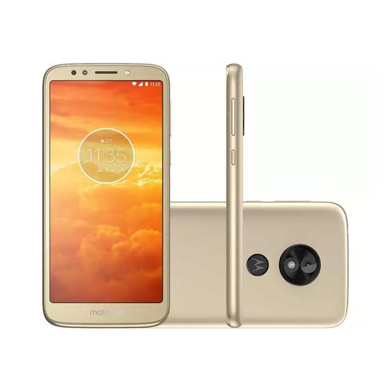 Celular Smartphone Motorola Moto E5 Plus Xt1924 16gb Dourado - Dual Chip