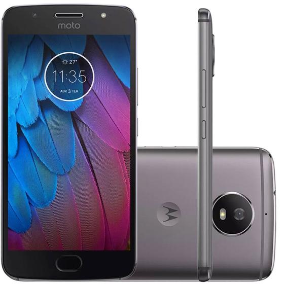 Imagem de Smartphone Motorola Moto G 5S 32Gb Dual Chip 4G 5.2" Câmera 16Mp e Frontal 5Mp Android 7.1 Platinum