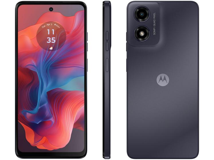 Smartphone Motorola Moto G04s 128GB Grafite 4GB RAM 6,6" Câm 50MP + Selfie 5MP Dual Chip Imagem de Smartphone Motorola Moto G04s 128GB Grafite 4GB RAM 6,6" Câm 50MP + Selfie 5MP Dual Chip