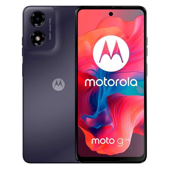 Smartphone Motorola Moto G04s XT-2421-7 128GB 4GB RAM Dual SIM Tela 6.56" - Preto Menor preço em Smartphone Motorola Moto G04s XT-2421-7 128GB 4GB RAM Dual SIM Tela 6.56" - Preto