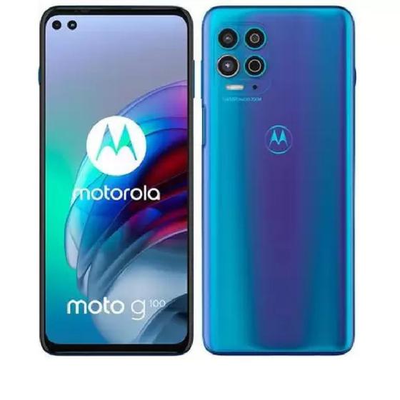 Imagem de Smartphone Motorola Moto G100 256GB Tela 6.7” 5G Câmera Quádrupla - Luminous Ocean