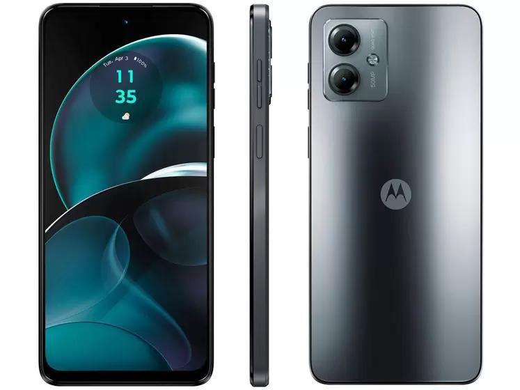 Imagem de Smartphone Motorola Moto G14 128GB - Grafite, RAM 4GB, Câmera 50MP, Selfie 8MP e Tela 6,5" XT2341-1