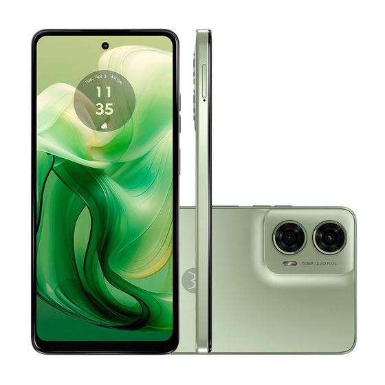 Imagem de Smartphone Motorola Moto G24 128GB, 4GB RAM, Tela de 6.6", Câmera Traseira Dupla, Octa-core - Verde