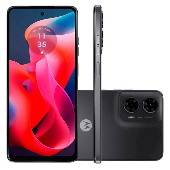 Smartphone Motorola Moto G24 128GB 4GB RAM Tela de 6.6" Grafite Imagem de Smartphone Motorola Moto G24 128GB 4GB RAM Tela de 6.6" Grafite