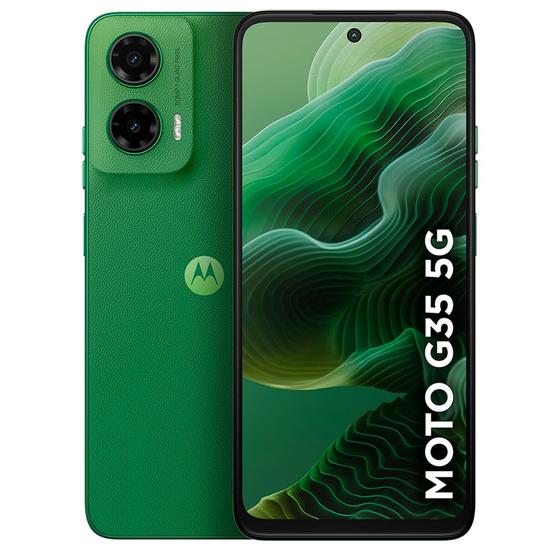Imagem de Smartphone Motorola Moto G35 5G 128GB 4GB RAM Tela 6,7 Câmera Dupla 50MP Frontal 16MP Verde