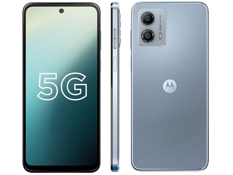 Imagem de Smartphone Motorola Moto G53 128GB Prata 5G Snapdragon 480+ Octa-Core 4GB RAM 6,5" Câm. Dupla + Selfie 8MP Dual Chip