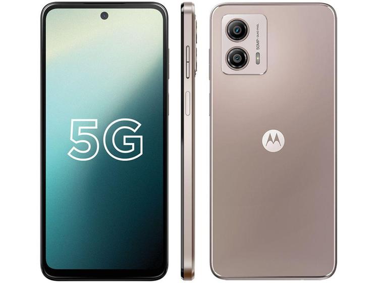 Imagem de Smartphone Motorola Moto G53 128GB Rosê 5G Snapdragon 480+ Octa-Core 4GB RAM 6,5" Câm. Dupla + Selfi