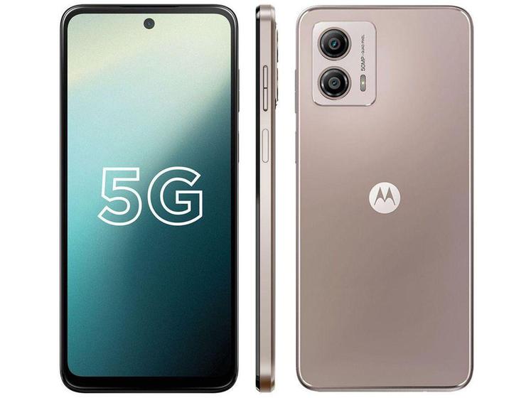 Imagem de Smartphone Motorola Moto G53 128GB Rosê 5G Snapdragon 480+ Octa-Core 4GB RAM 6,5" Selfie 8MP Dual Ch