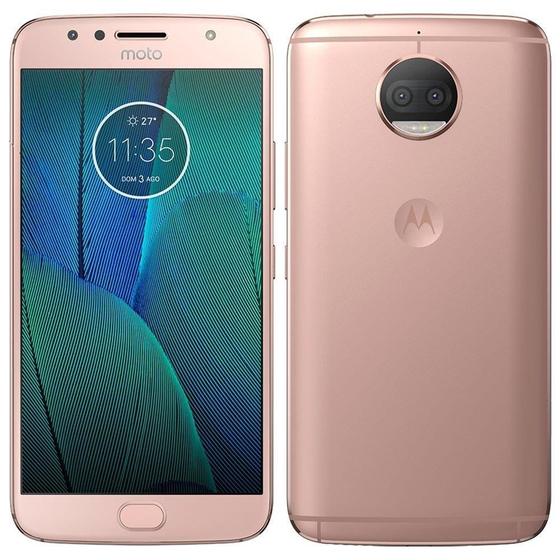 Imagem de Smartphone Motorola Moto G5s Plus, Dual Chip, Ouro Rosê, Tela 5.5" 4G+WiFi+NFC, Android 7.1, Câmera Traseira Dupla 13 MP, 32GB