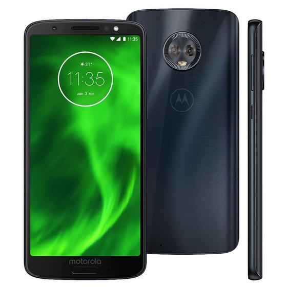 Imagem de Smartphone Motorola Moto G6 Dual Chip Android 8.0 Octa Core 32GB 4G Câmera 12MP Frontal+5MP Traseira Tela 5.7 Índigo