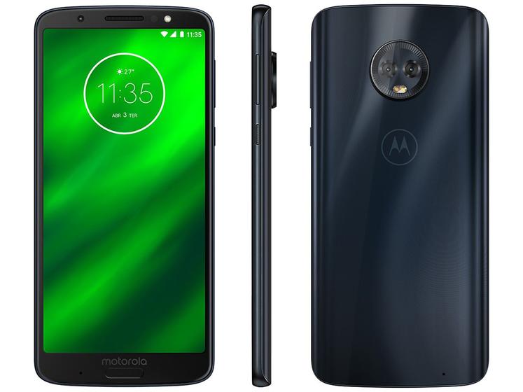 Celular Smartphone Motorola Moto G6 Plus Xt1926 64gb Azul - Dual Chip