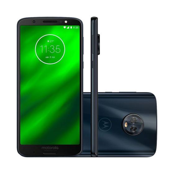 Imagem de Smartphone Motorola Moto G6 XT1925 64GB Tela de 5.7 Dual Chip Android 8.0 Câmera Octa-Core 4GB RAM
