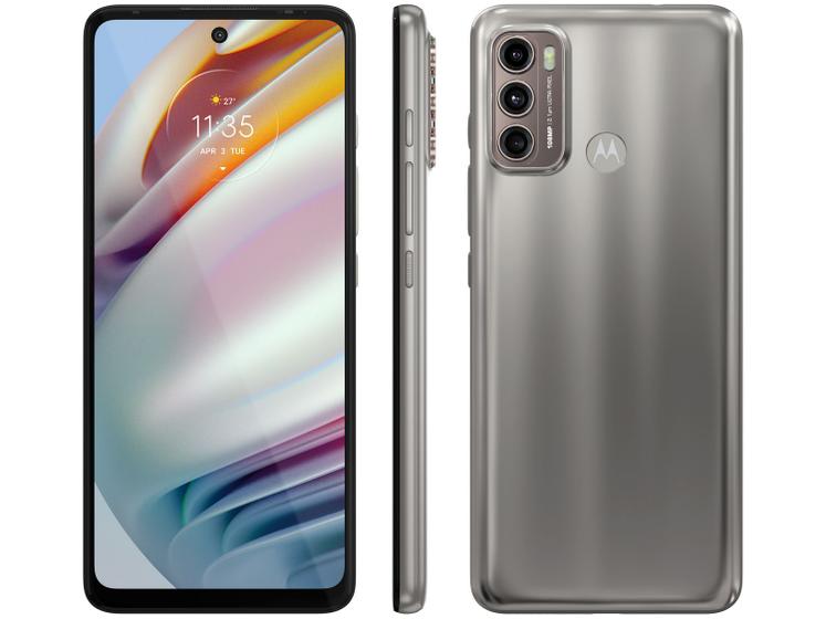 Imagem de Smartphone Motorola Moto G60 128GB Champagne 4G 6GB RAM Tela 6,8” Câm. Tripla + Selfie 32MP