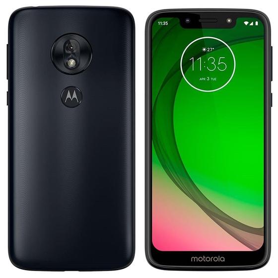 Imagem de Smartphone Motorola Moto G7 Play Indigo, Dual Chip, Tela 5,7", 4G+Wi-Fi, Android Pie, Câm 13MP e Frontal 8MP, 32GB