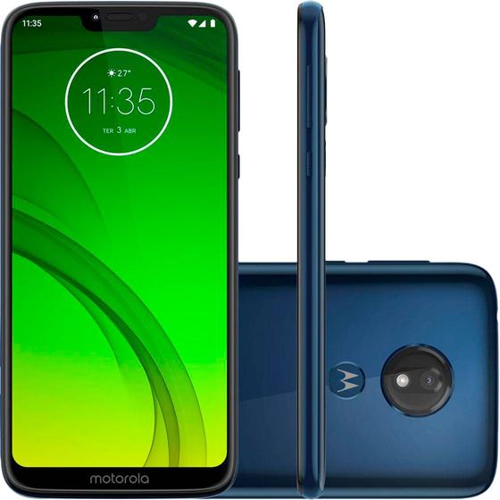 Imagem de Smartphone Motorola Moto G7 Power 64GB 4G 6,2" Câmera 12MP Frontal 8MP Android Pie 9.0 Azul Navy