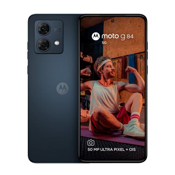 Imagem de Smartphone Motorola Moto G84 256GB Dual Chip 5G Tela 6,55" Câmera Dupla 50MP+8MP Grafite