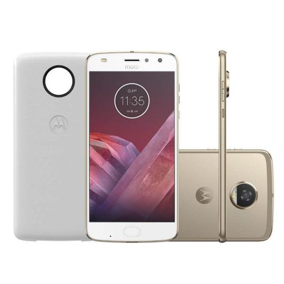 Imagem de Smartphone Motorola Moto Z2 Play Ouro Power Edition DualChip 64GB Tela 5.5" Câmera 12 MP
