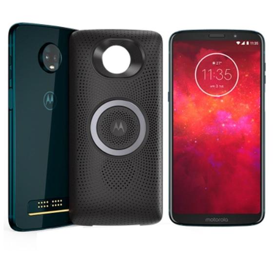 Imagem de Smartphone Motorola Moto Z3 Play Stéreo Speaker, Índigo, Tela 6.1", 4G+WiFi+NFC, Android 8.1, 64GB