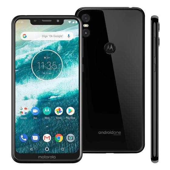 Imagem de Smartphone Motorola One XT1941 64GB 4GB RAM  13MP Tela 5.9 Preto