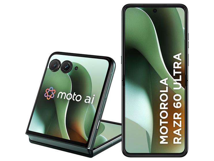 Smartphone Motorola Razr 60 Ultra 1TB Verde 5G 32GB RAM 7" Câm. Dupla + Selfie 50MP Imagem de Smartphone Motorola Razr 60 Ultra 1TB Verde 5G 32GB RAM 7" Câm. Dupla + Selfie 50MP