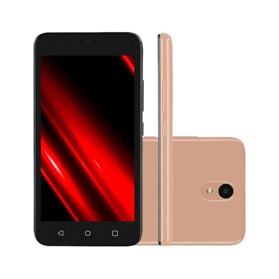 Imagem de Smartphone Multi E Pro, 32GB, Quad Core, Câmera 5MP, Capa e Película, Dourado - P9151