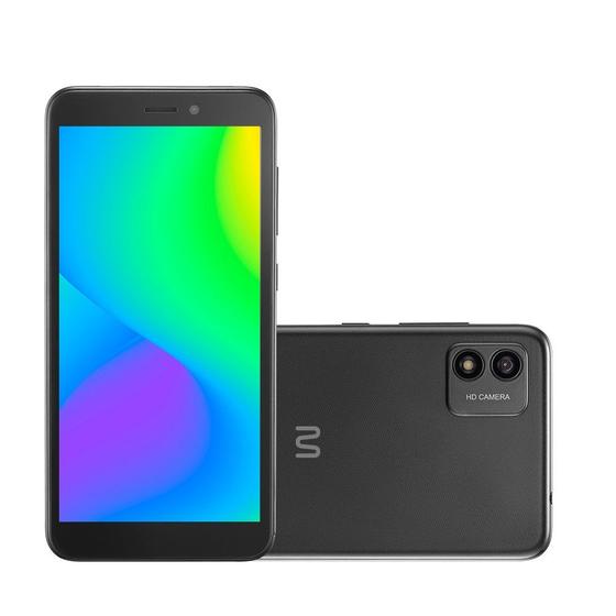 Imagem de Smartphone Multi F 2 32GB Tela 5.5 pol. Dual Chip 1GB RAM Câmera 5MP + Selfie 5MP Android 11 Quad Core 3G Preto - P9173