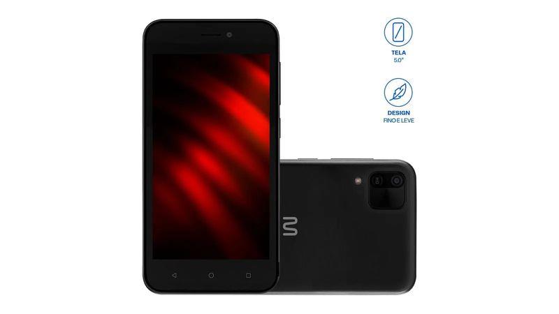 Smartphone Multilaser E 2 32GB 1GB RAM 3G 5,0'' Preto Menor preço em Smartphone Multilaser E 2 32GB 1GB RAM 3G 5,0'' Preto